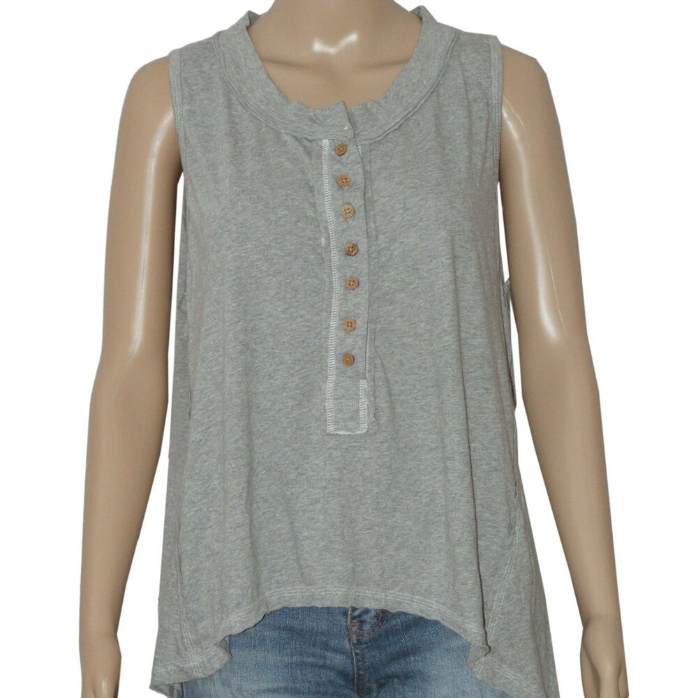 Free People We The Free Josie Henley Tank Sleeveless Button Top XS - Picture 3 of 6